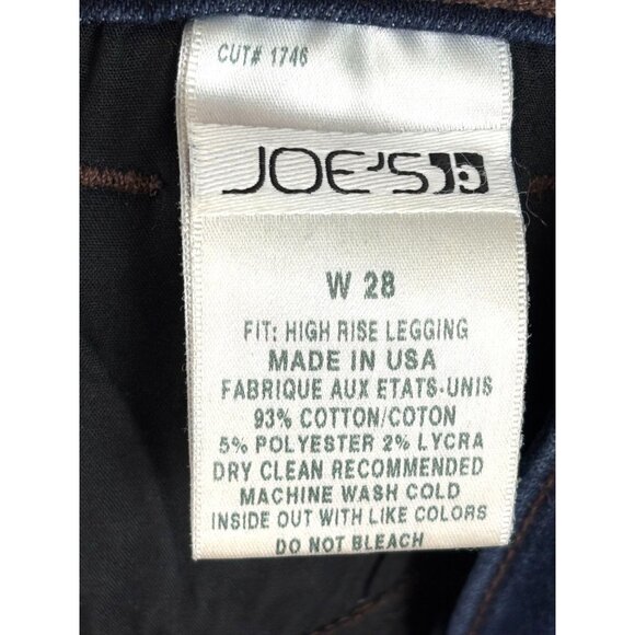 Designer JOE'S High Rise Legging Denim Jeans, Women's W28 - Picture 9 of 9